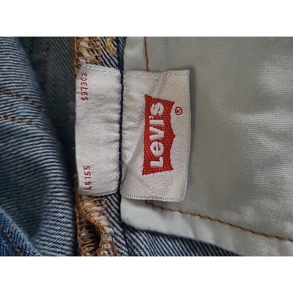 Levis Premium Womens 501 S Skinny Button Fly Jeans Distressed Big E Modern 28x30 - Picture 16 of 16